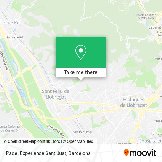Padel Experience Sant Just map
