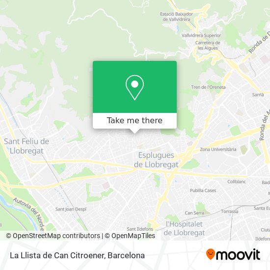 La Llista de Can Citroener map