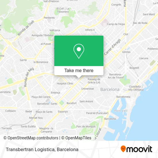 Transbertran Logistica map