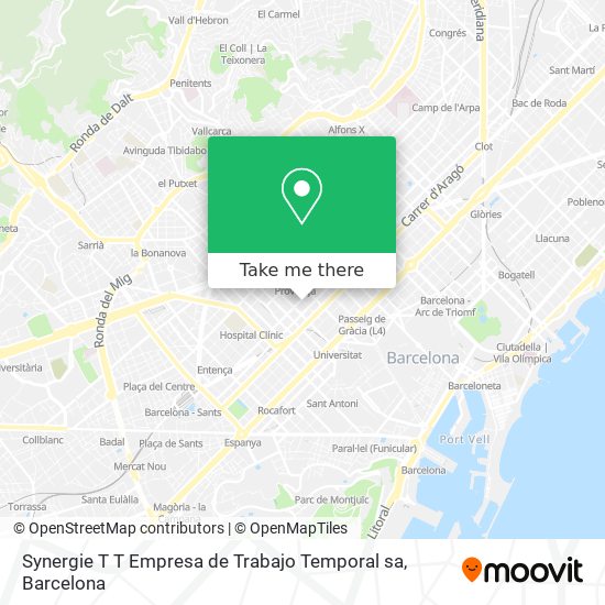 Synergie T T Empresa de Trabajo Temporal sa map