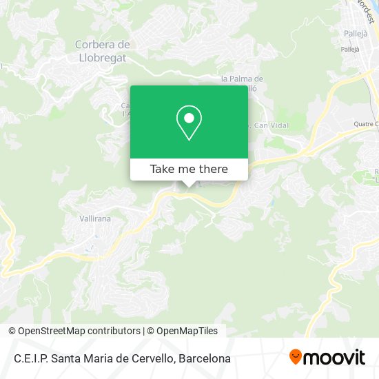 C.E.I.P. Santa Maria de Cervello map