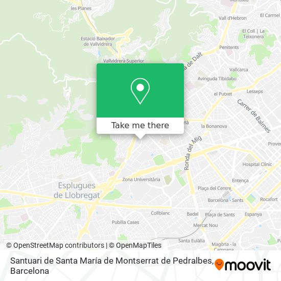 Santuari de Santa María de Montserrat de Pedralbes map