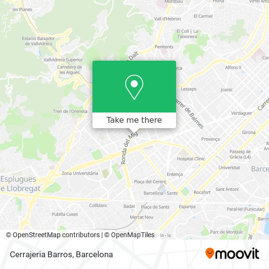 Cerrajeria Barros map