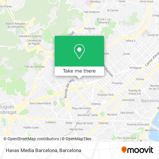 Havas Media Barcelona map