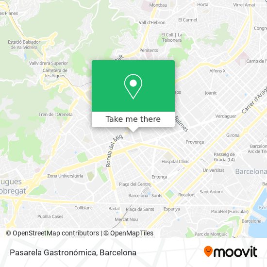 Pasarela Gastronómica map
