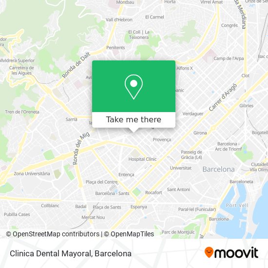 mapa Clinica Dental Mayoral