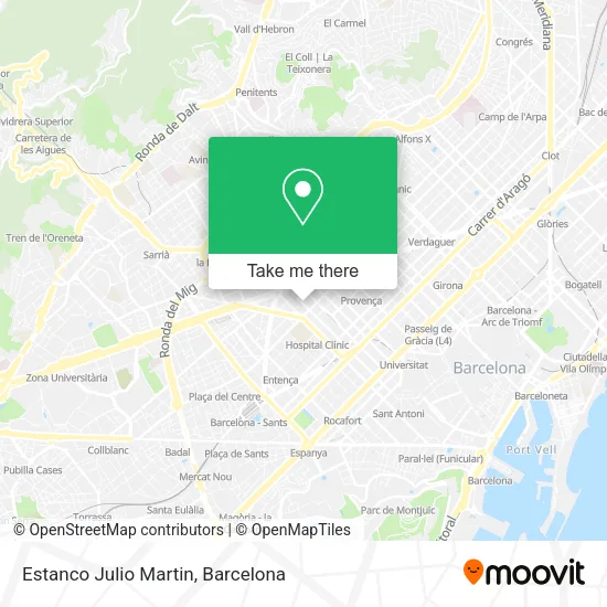 Estanco Julio Martin map