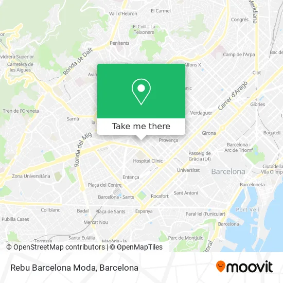 Rebu Barcelona Moda map
