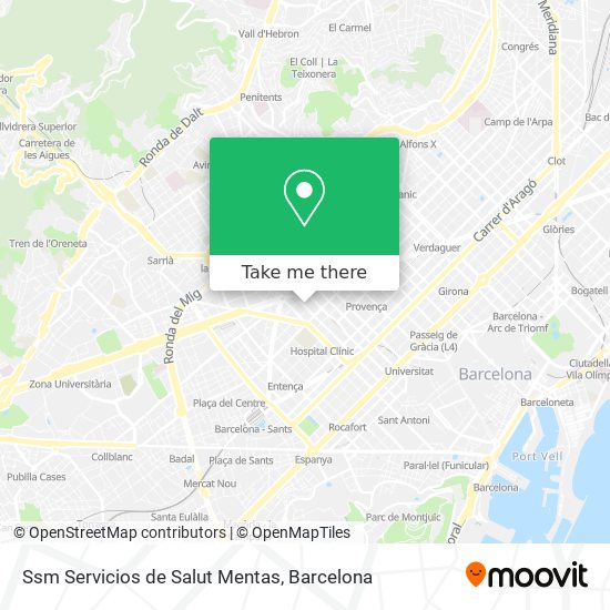 Ssm Servicios de Salut Mentas map