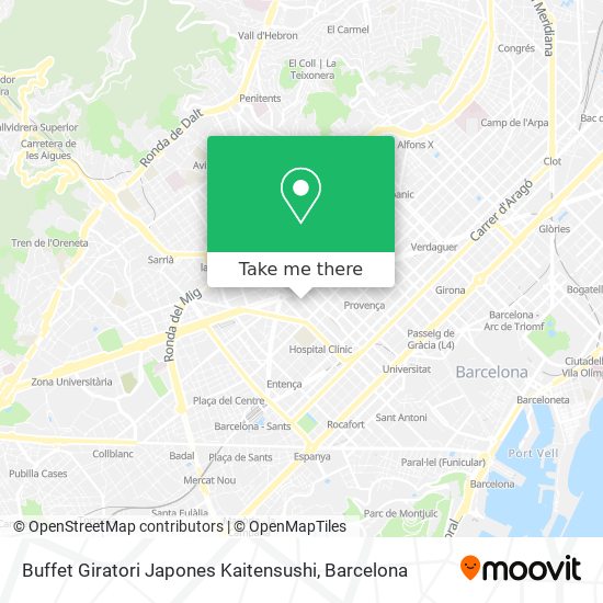 Buffet Giratori Japones Kaitensushi map