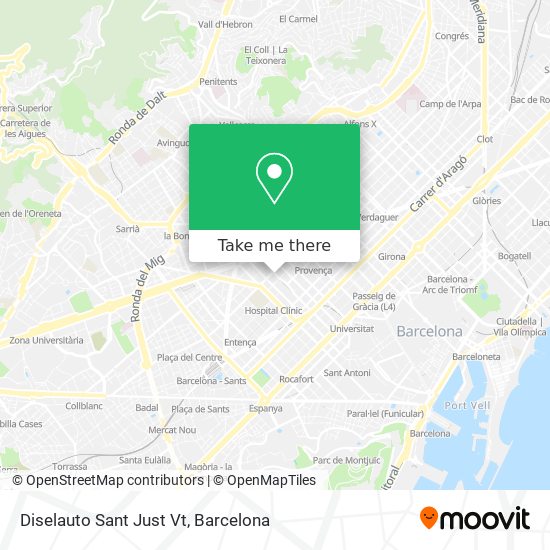 Diselauto Sant Just Vt map