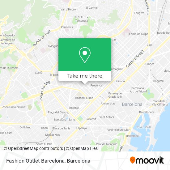Fashion Outlet Barcelona map