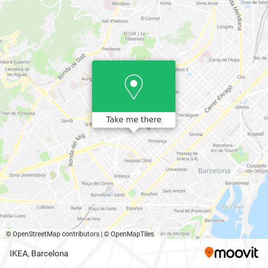 mapa IKEA