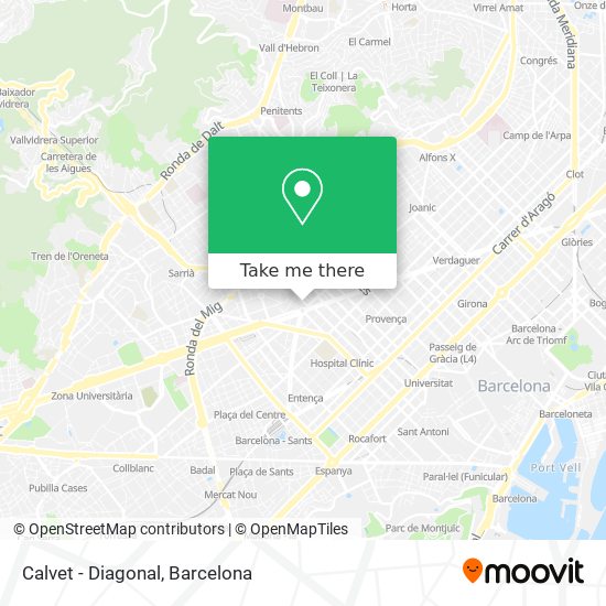 mapa Calvet - Diagonal