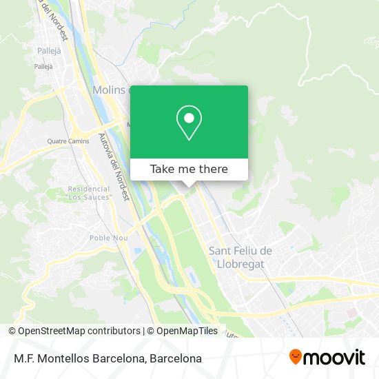 mapa M.F. Montellos Barcelona