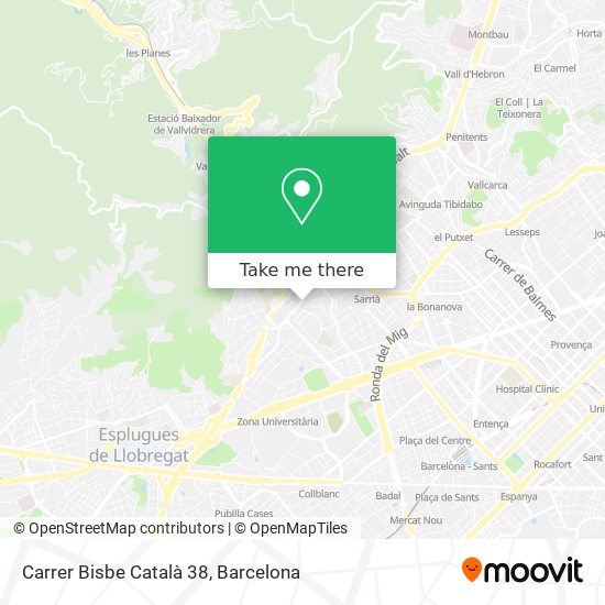Carrer Bisbe Català 38 map