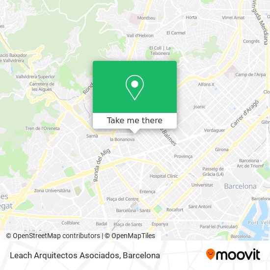 Leach Arquitectos Asociados map