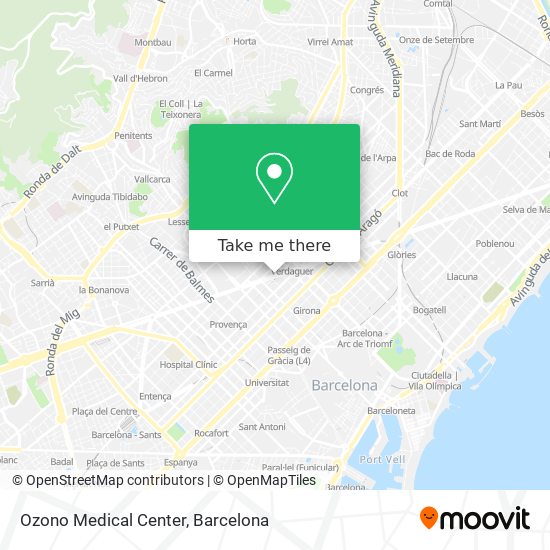 mapa Ozono Medical Center