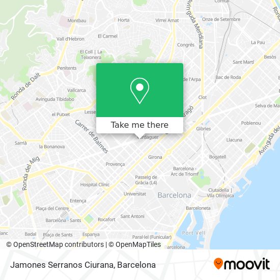 Jamones Serranos Ciurana map