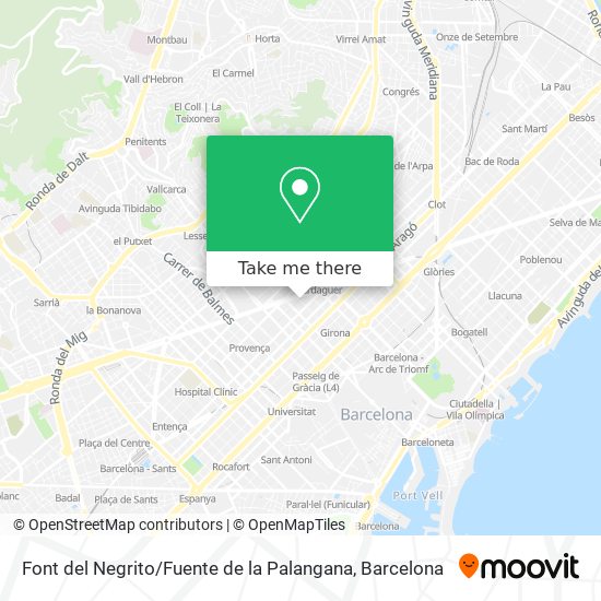Font del Negrito / Fuente de la Palangana map
