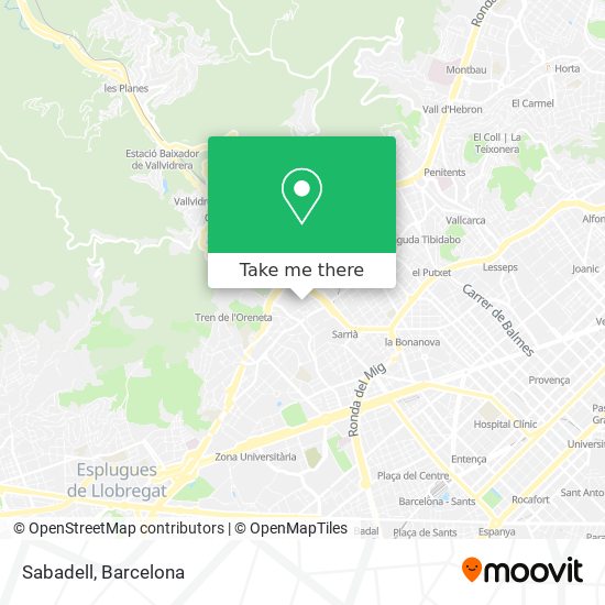 Sabadell map