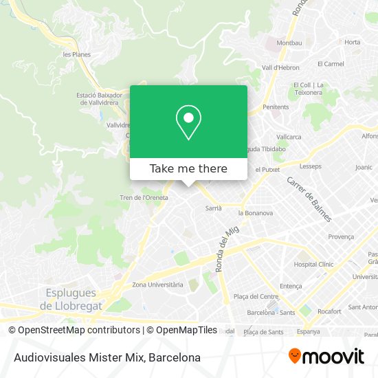 Audiovisuales Mister Mix map