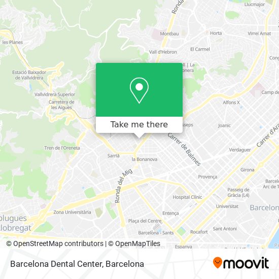 mapa Barcelona Dental Center