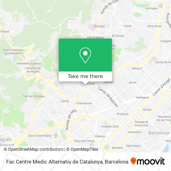 Fac Centre Medic Alternatiu de Catalunya map