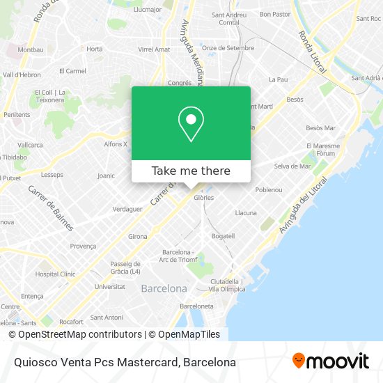 Quiosco Venta Pcs Mastercard map