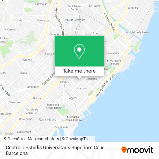Centre D'Estudis Universitaris Superiors Ceus map