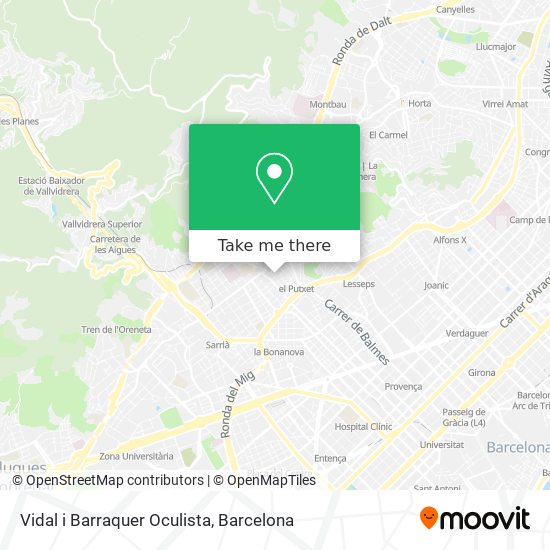 Vidal i Barraquer Oculista map