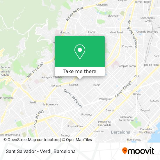 Sant Salvador - Verdi map
