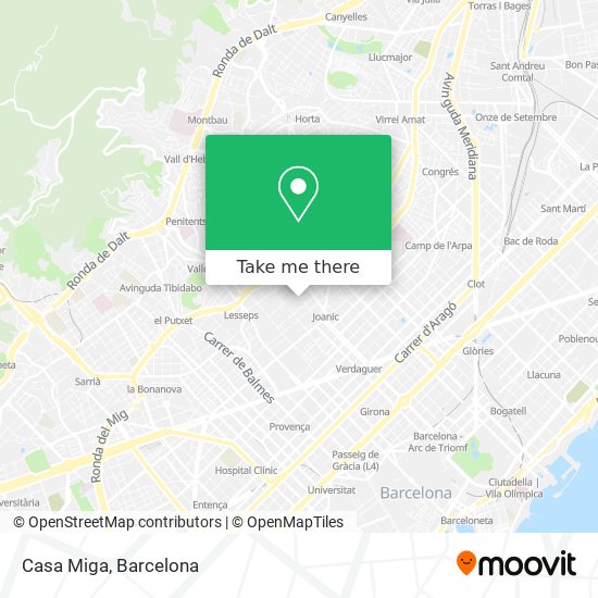 Casa Miga map