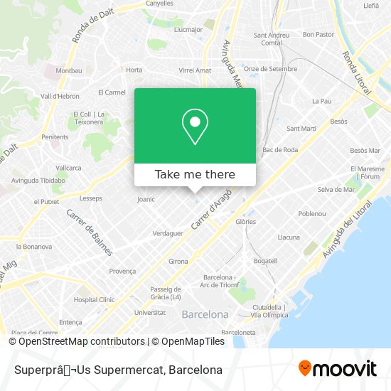 Superprâ¬Us Supermercat map