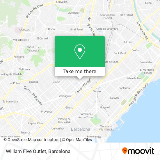 William Five Outlet map