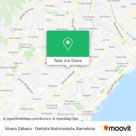 Álvaro Zabaco - Dietista Nutricionista map
