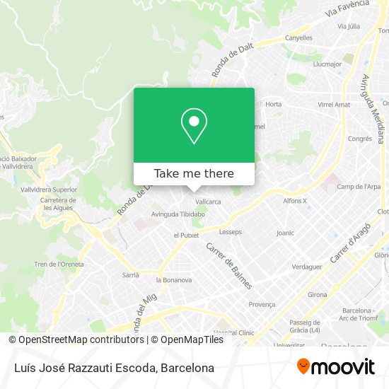 Luís José Razzauti Escoda map