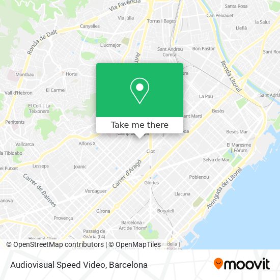 Audiovisual Speed Video map