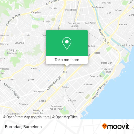 Burradas map