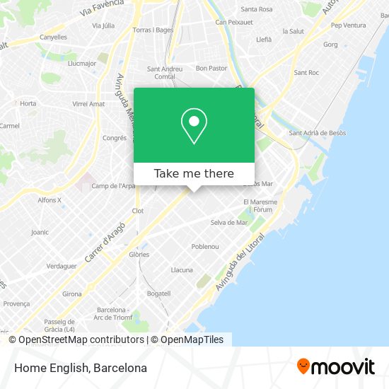 mapa Home English