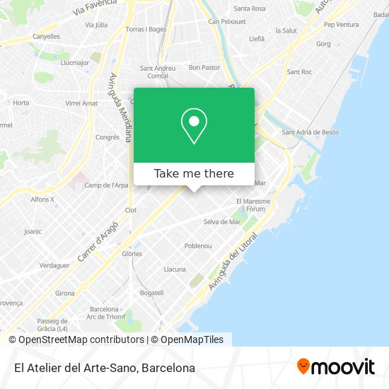 El Atelier del Arte-Sano map