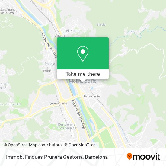 Immob. Finques Prunera Gestoria map
