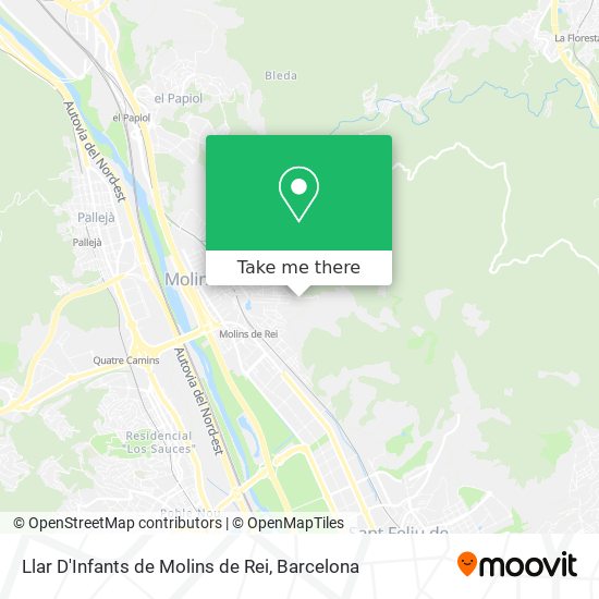 mapa Llar D'Infants de Molins de Rei