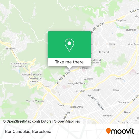 mapa Bar Candelas