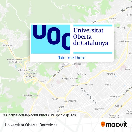 Universitat Oberta map