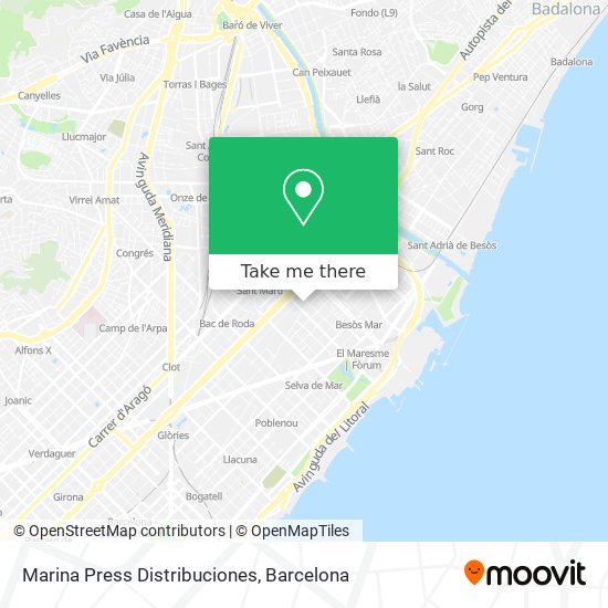 Marina Press Distribuciones map
