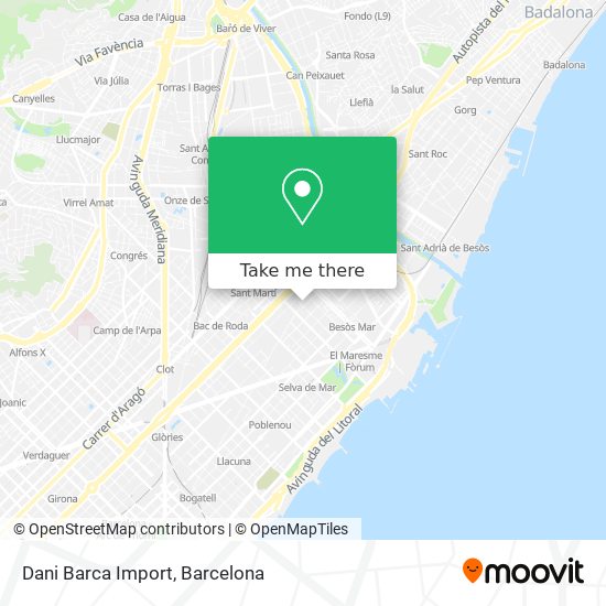 Dani Barca Import map