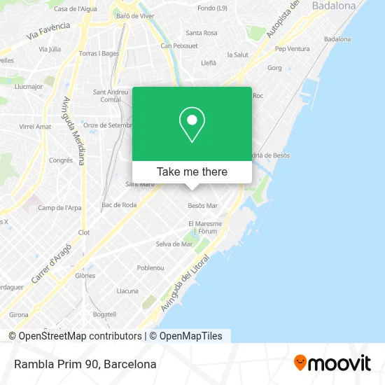 Rambla Prim 90 map