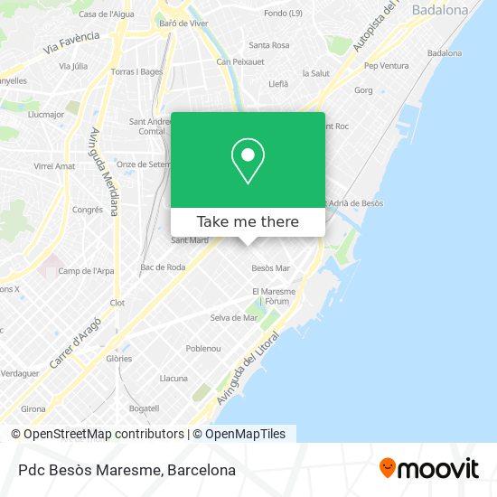 Pdc Besòs Maresme map