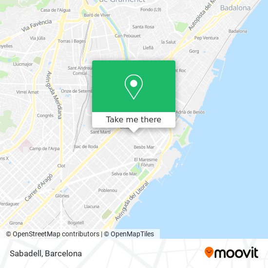 Sabadell map